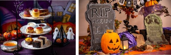 蓼科グランドホテル滝の湯のハロウィン装飾とアフタヌーンティー