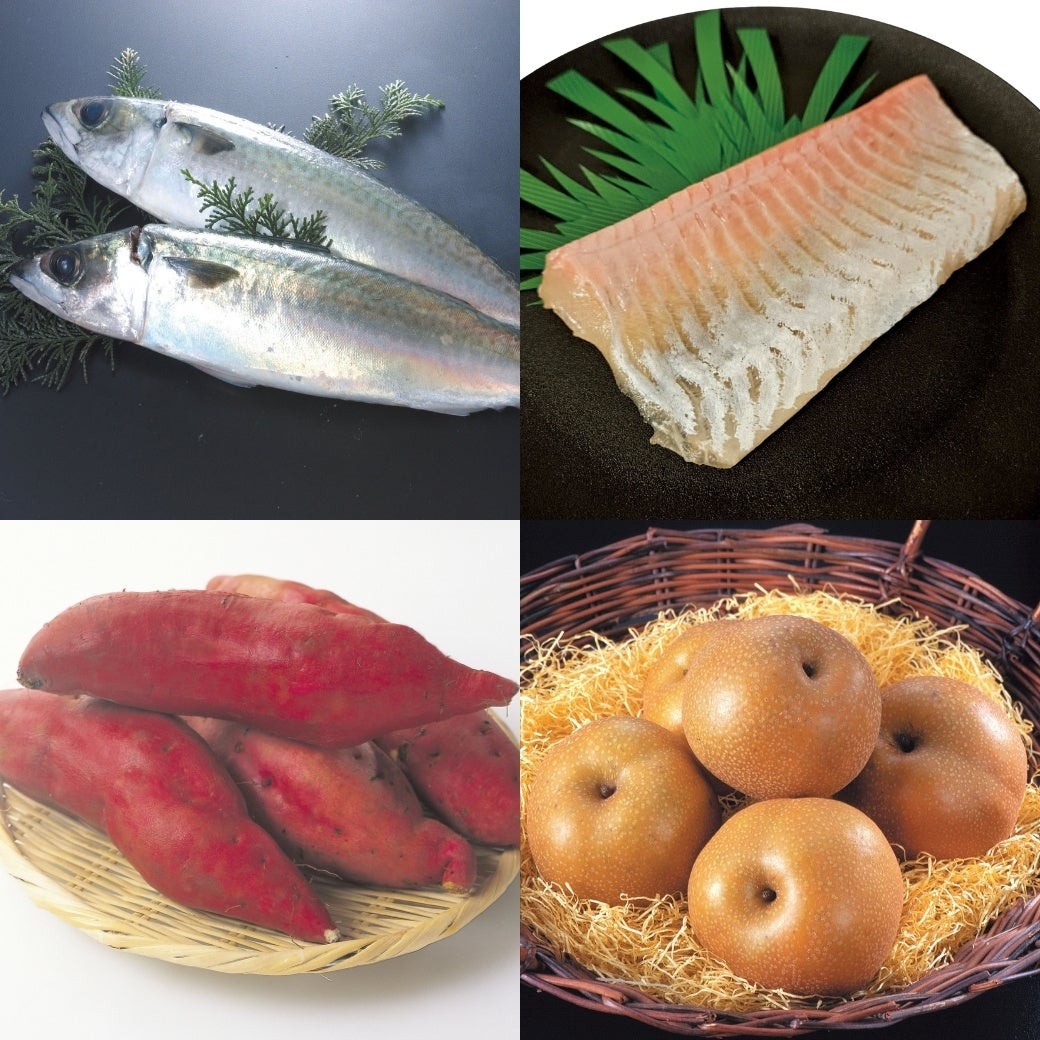秋の味覚お買得市の鮮魚・青果