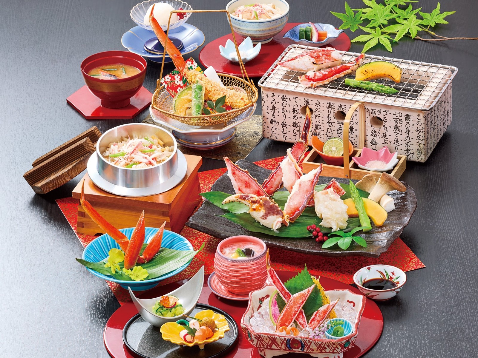 たらば炭火焼会席のイメージ