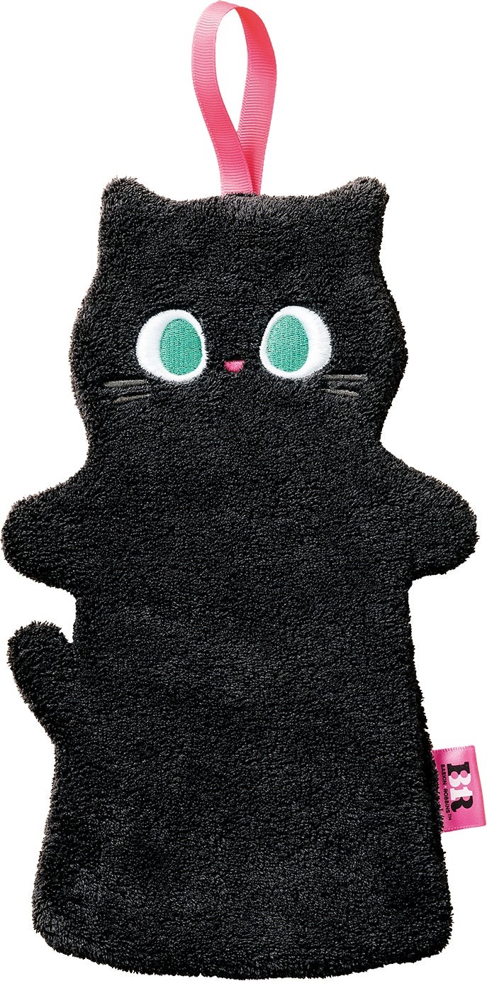 スぺにゃるセット付属の黒ねこタオル