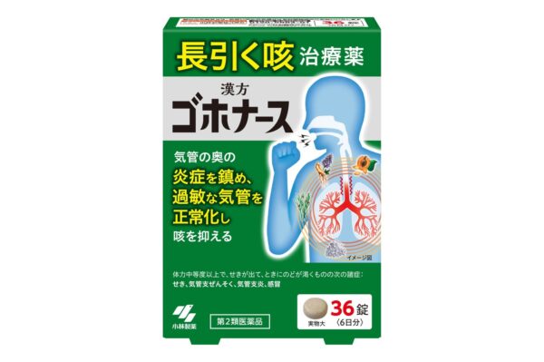 ゴホナース 36錠(6日分)のパッケージ
