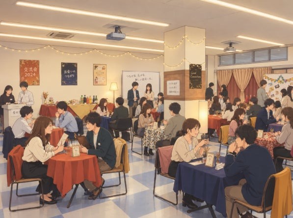 会場となる交流会のイメージ写真