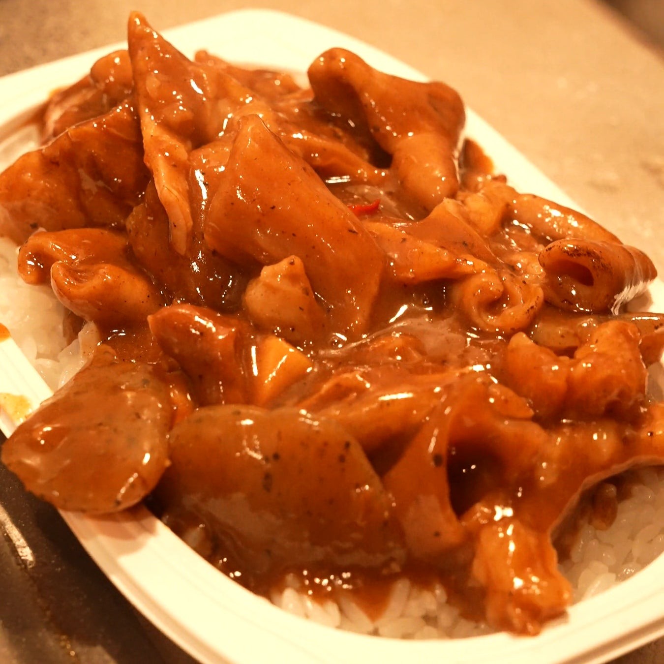 コンビニ牛すじカレー
