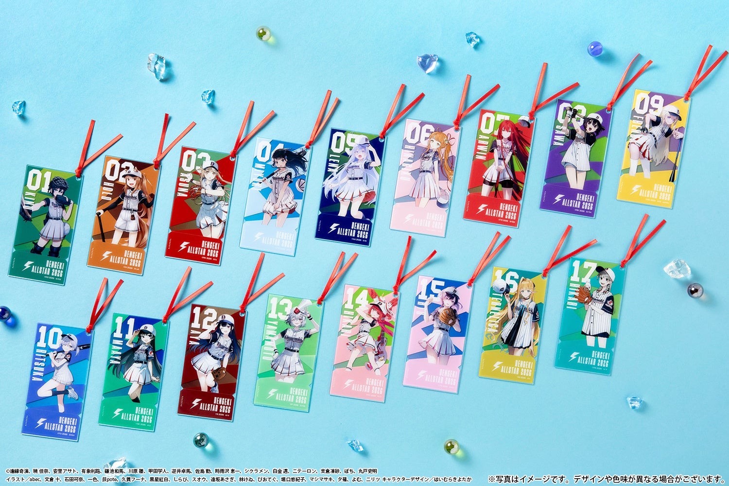 チケット風 アクリルしおり