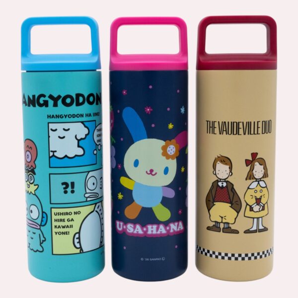スクエアハンドル付ステンレスマグボトル450ml 3種