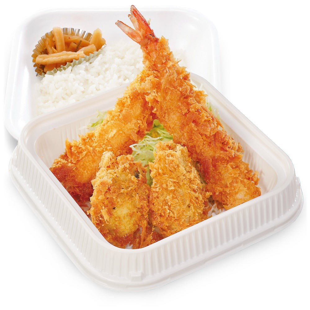 牡蠣と大海老の海鮮フライ弁当(テイクアウト)