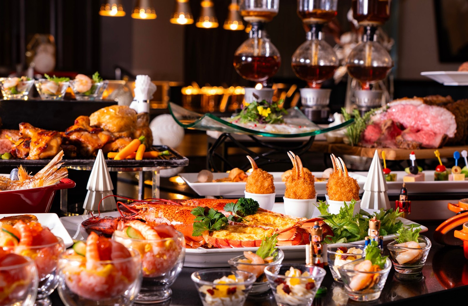 クリスマススペシャルディナーブッフェの料理