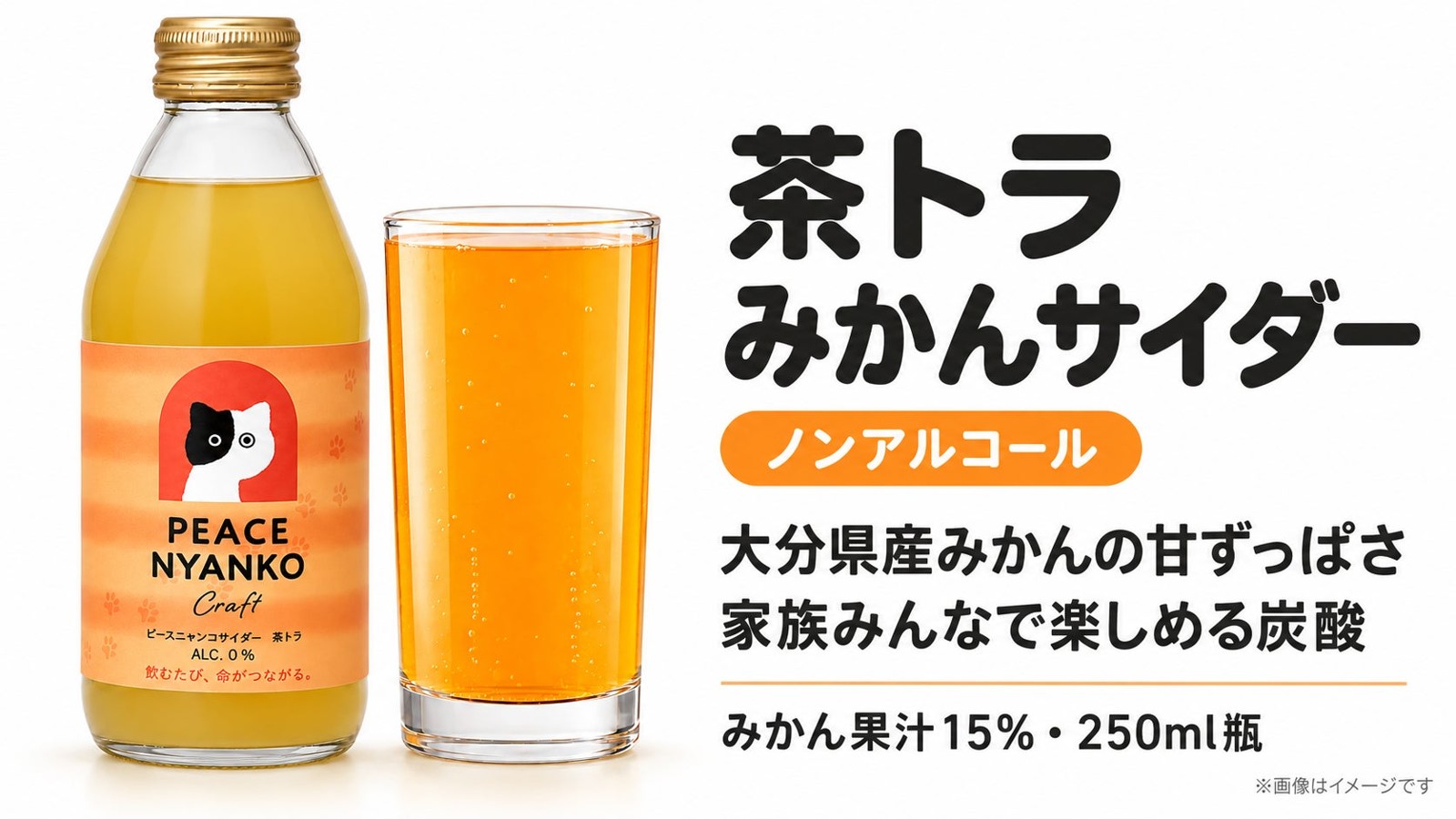 茶トラみかんサイダーの紹介
