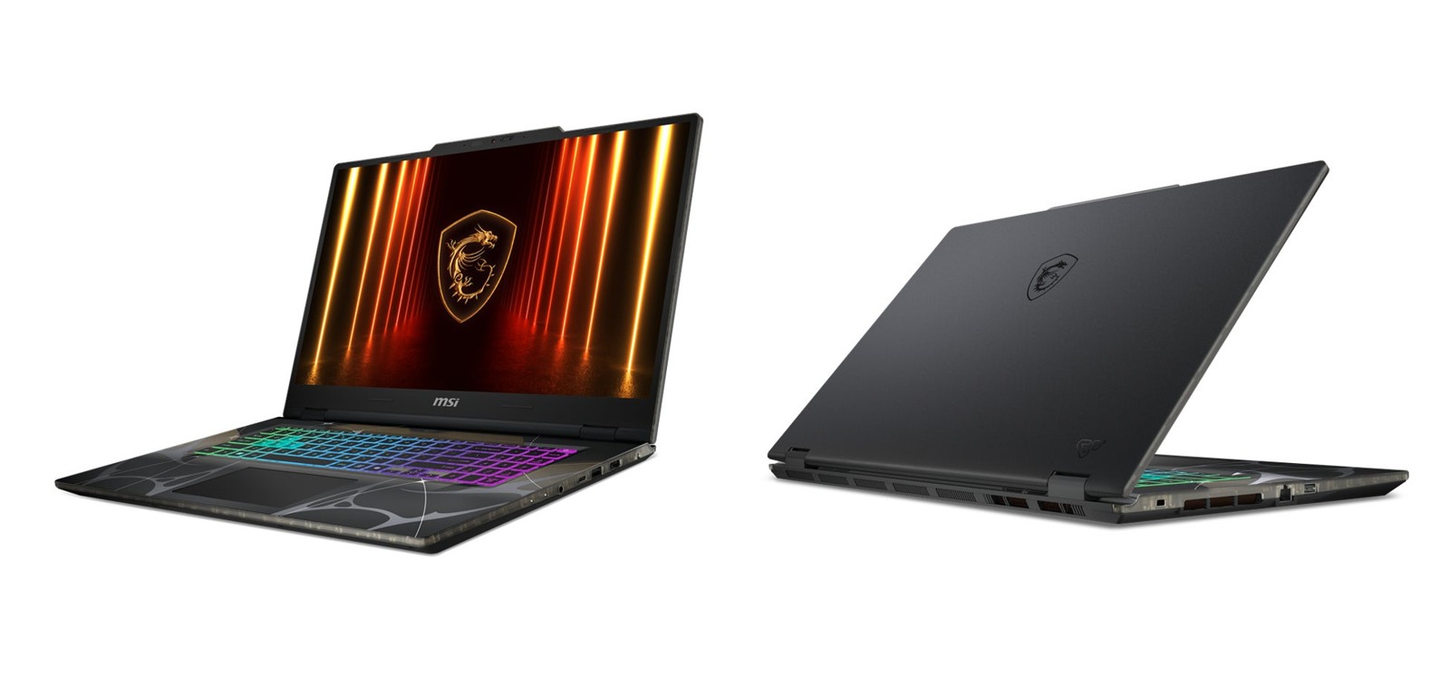 MSI「Cyborg-17-B13WGKG-2759JP」の正面と背面の外観