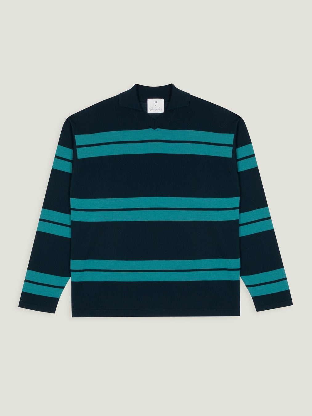 JS133 Stripe Polo Shirt with Sports Coller