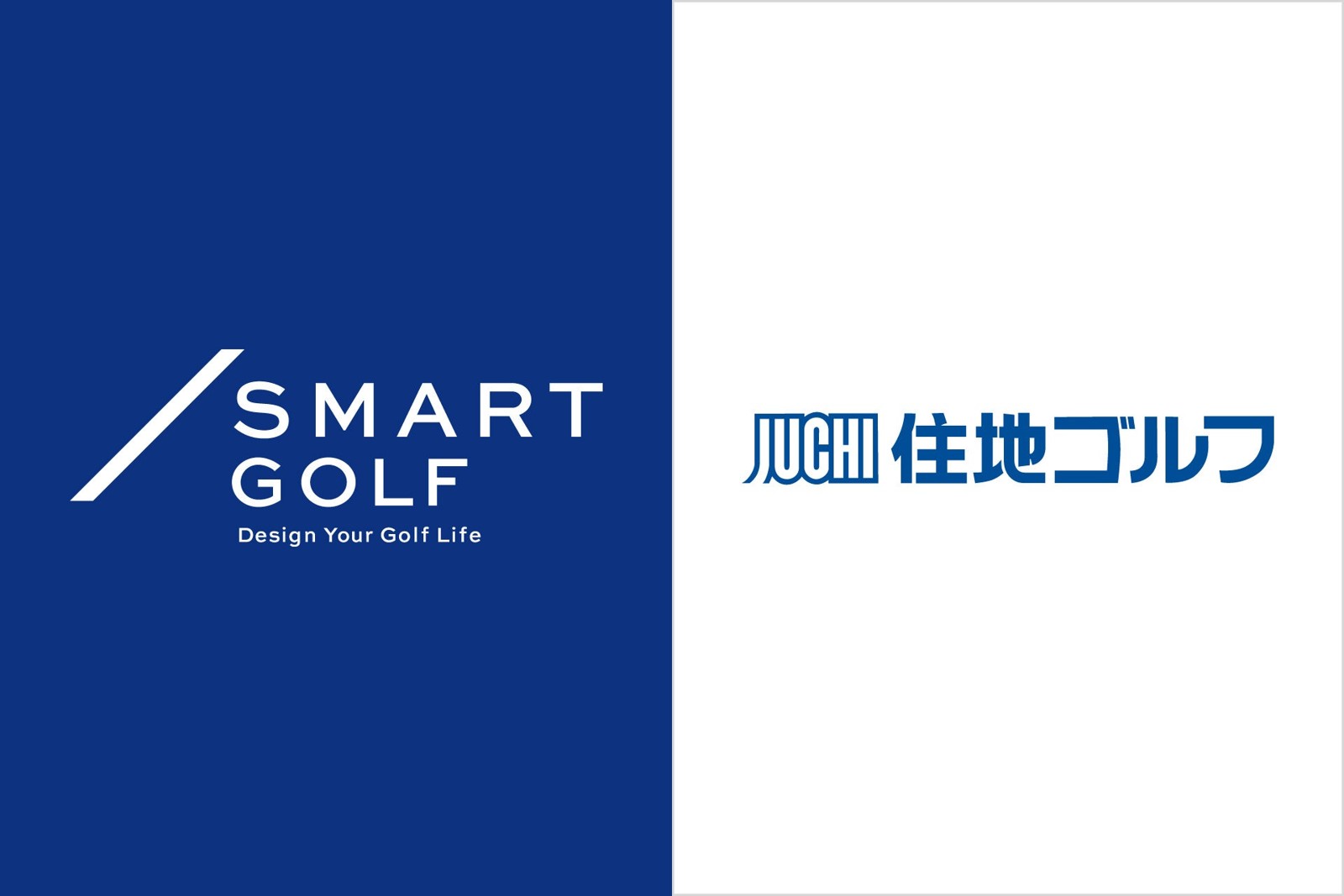 SMART GOLFと住地ゴルフのロゴ