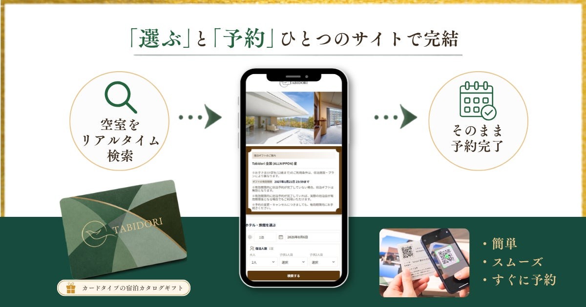 TABIDORIのQRコードから予約完了までの流れ