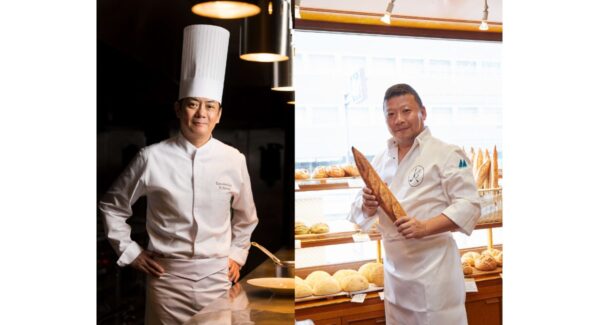 メゾンカイザーの木村周一郎氏と横浜ベイホテル東急総料理長・能登谷憲司氏