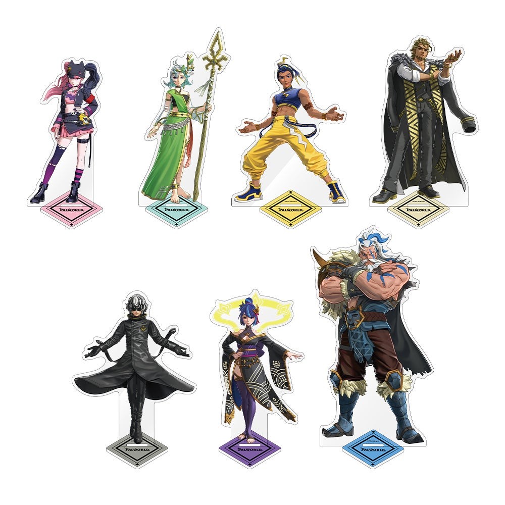 アクリルフィギュアスタンド全7種、ゾーイやリリィなどをデザイン
