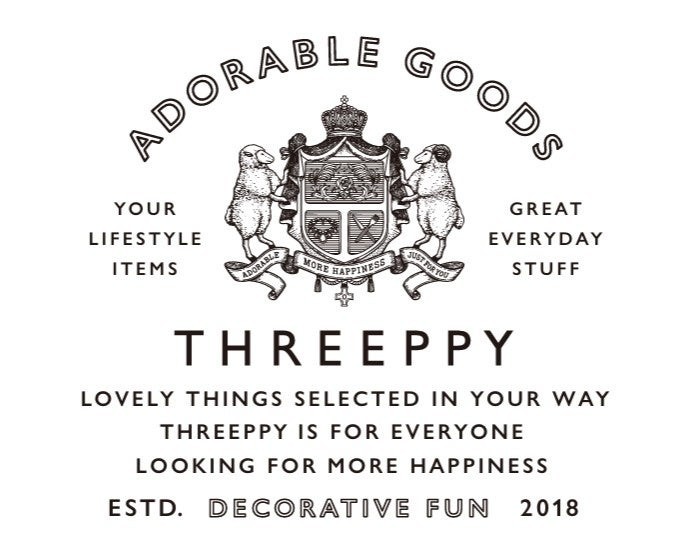THREEPPYのロゴエンブレム