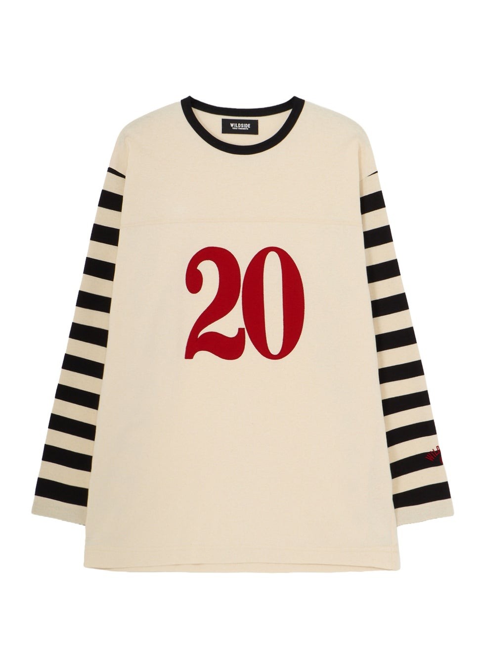 Stripe Long Sleeve T-Shirt White