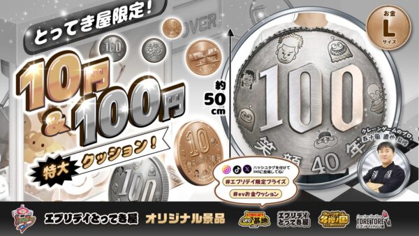 エブリデイオリジナル景品「100円特大クッションLサイズ」の商品画像