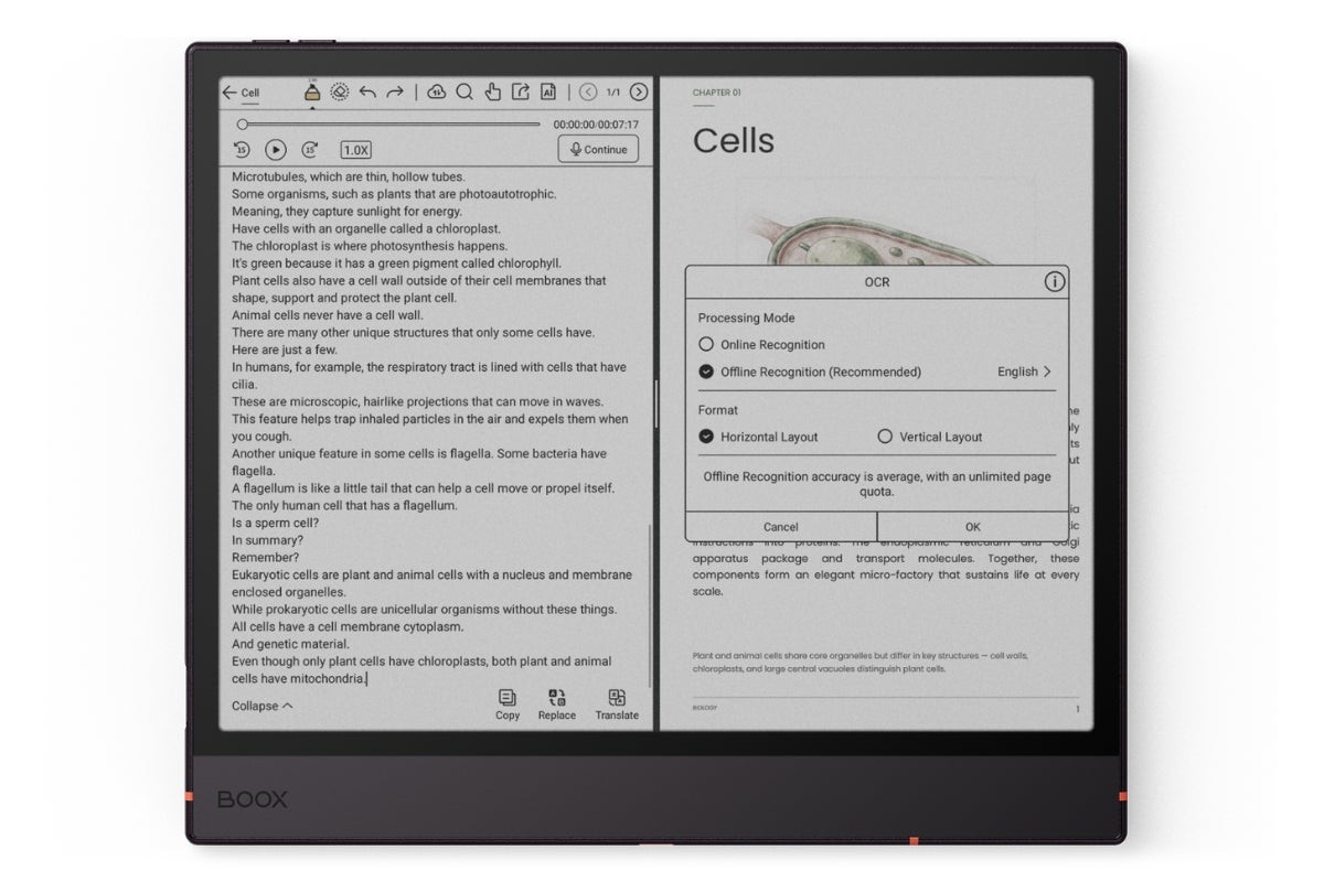 BOOX NoteAir6Cの画面分割