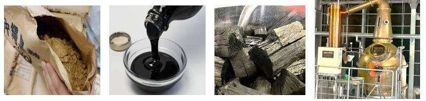 ミズナラム クリスタルの製造に関わる原料と蒸留器