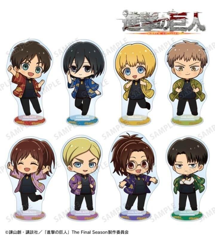 トレーディング ちびキャラ 法被 ver. アクリルスタンド全8種