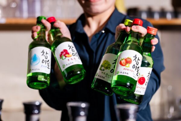 チャミスルの各フレーバーを並べた写真