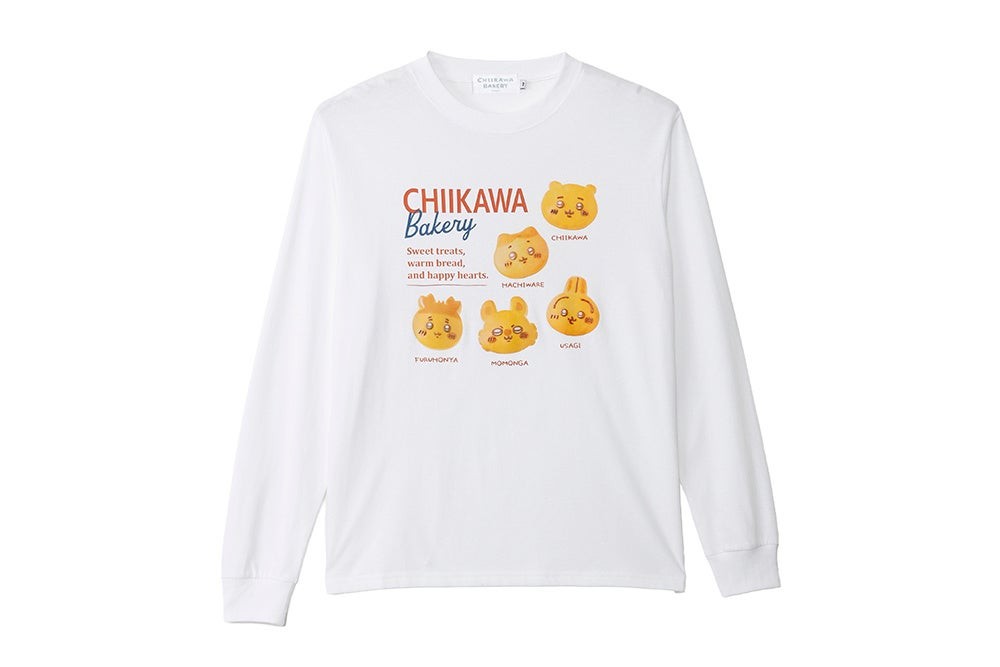 長袖Tシャツ　メニュー　ホワイト（M/L)