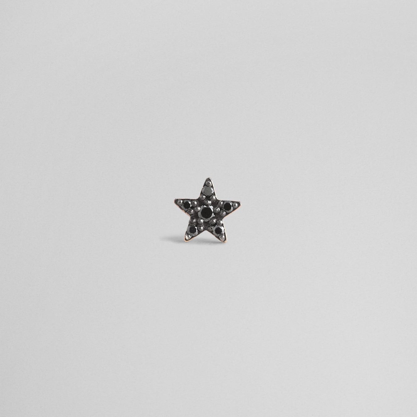 シングルピアス LUCKY STAR so black