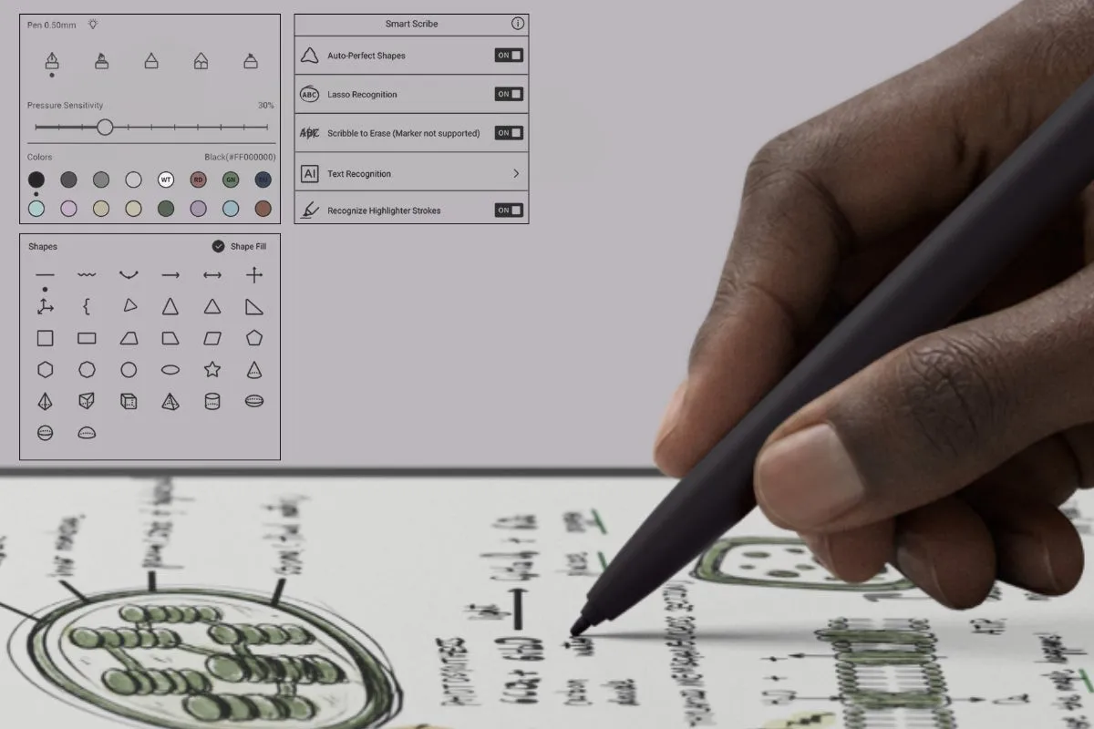 BOOX NoteAir6CのノートアプリNotes