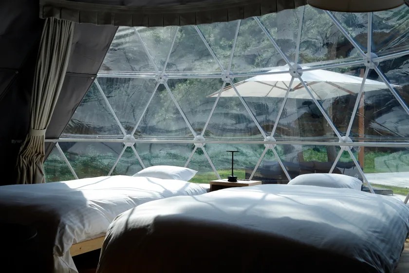 Sanaton Glamping villaのベッド