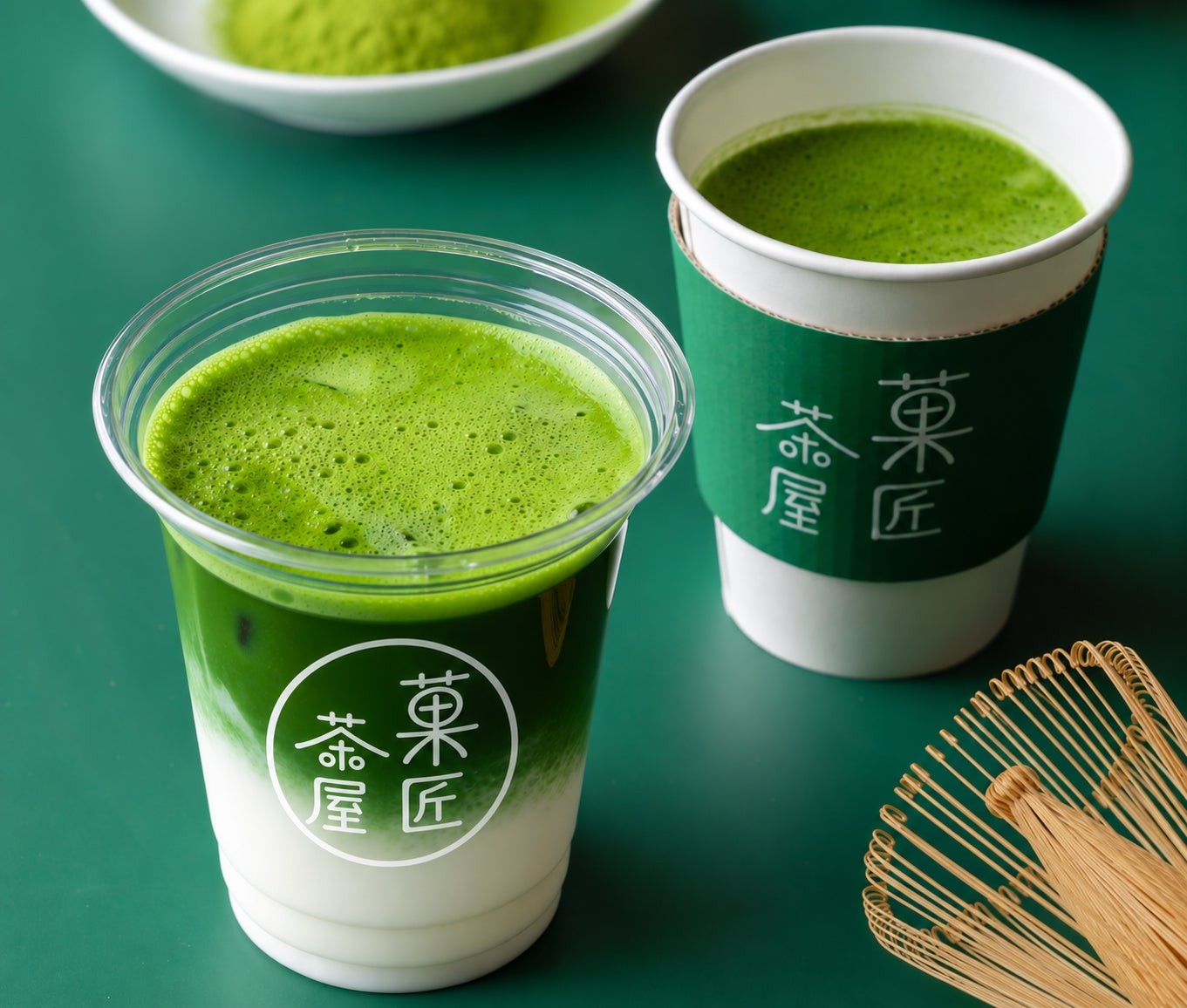 濃い抹茶ラテ