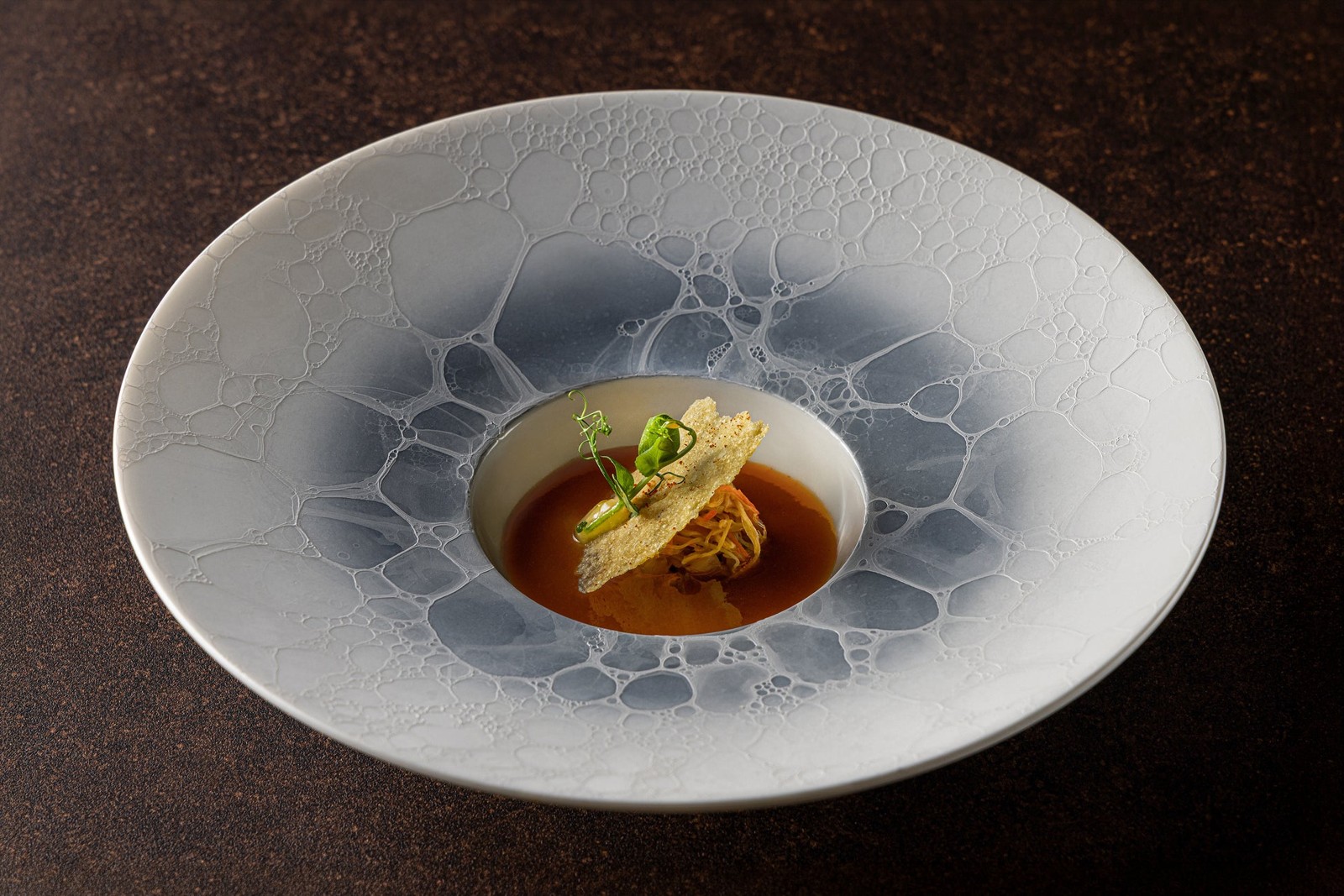 スペルト小麦と湘南しらすのリゾット パルメザンのガレットとスープ・ド・ポワソン