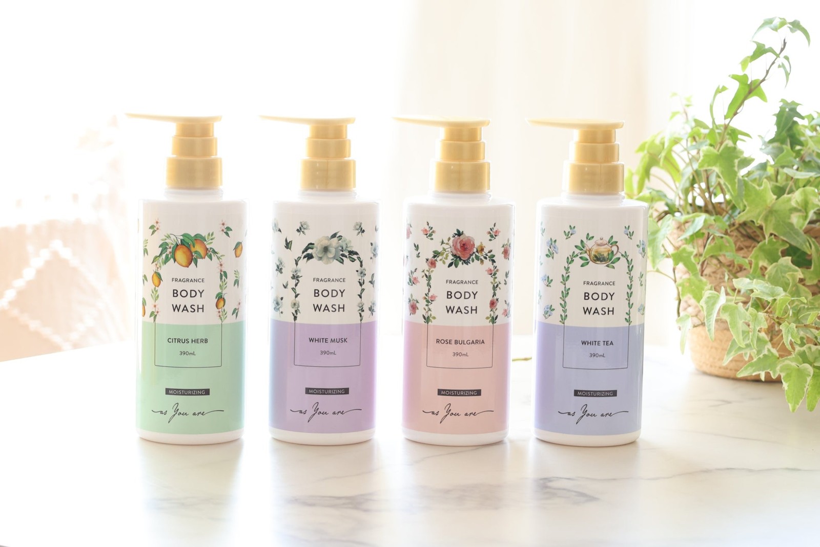 as you areボディウォッシュ 4つの香り(390mL)
