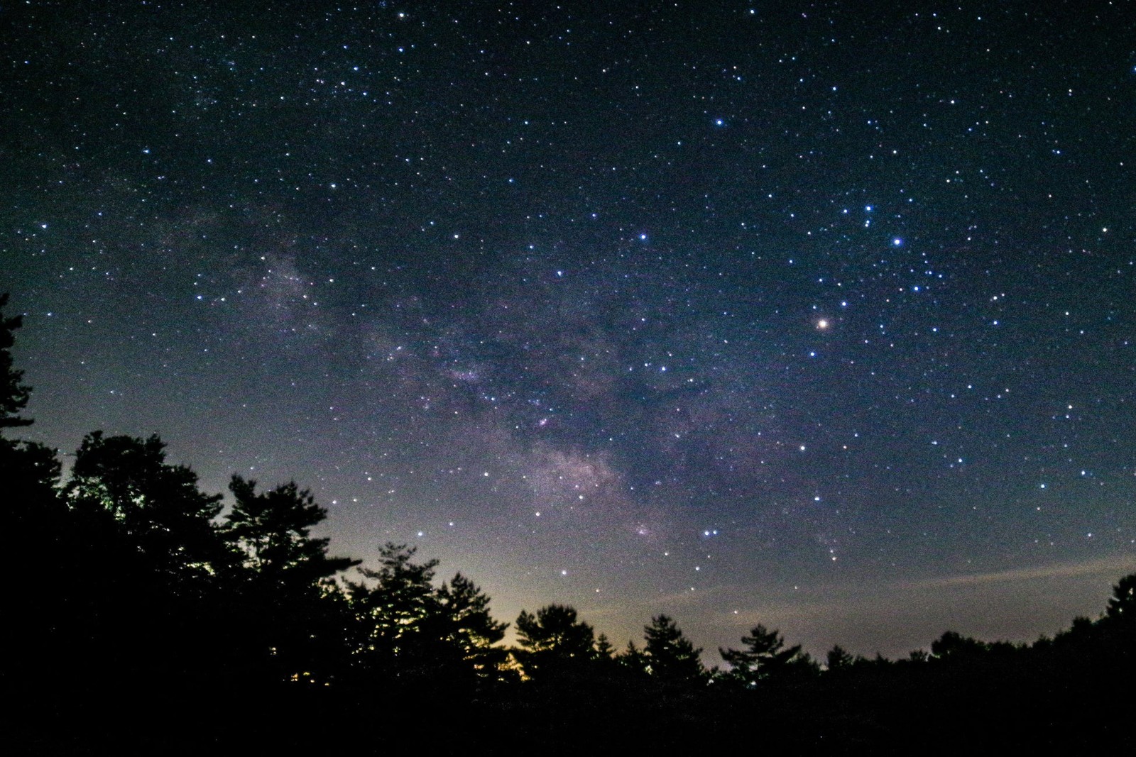 嬬恋高原のグラスガーデンから望む星空