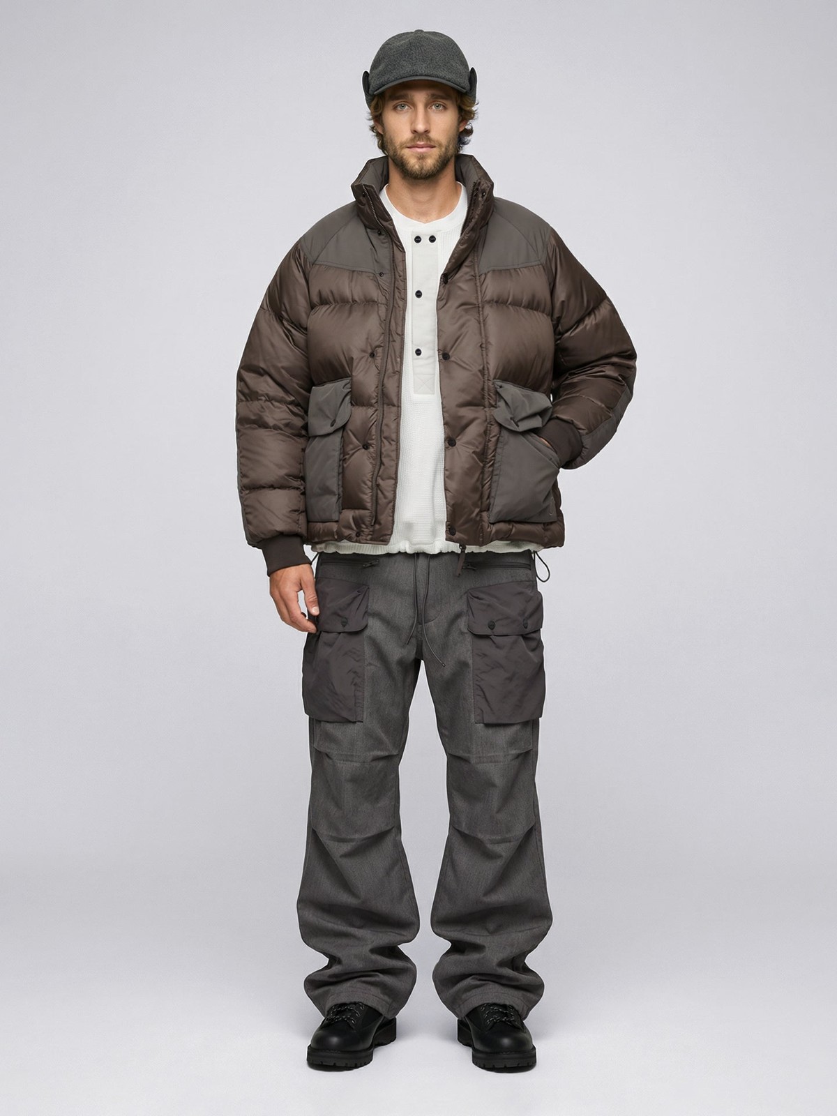 Cordura Rip Down Jacketの着用例