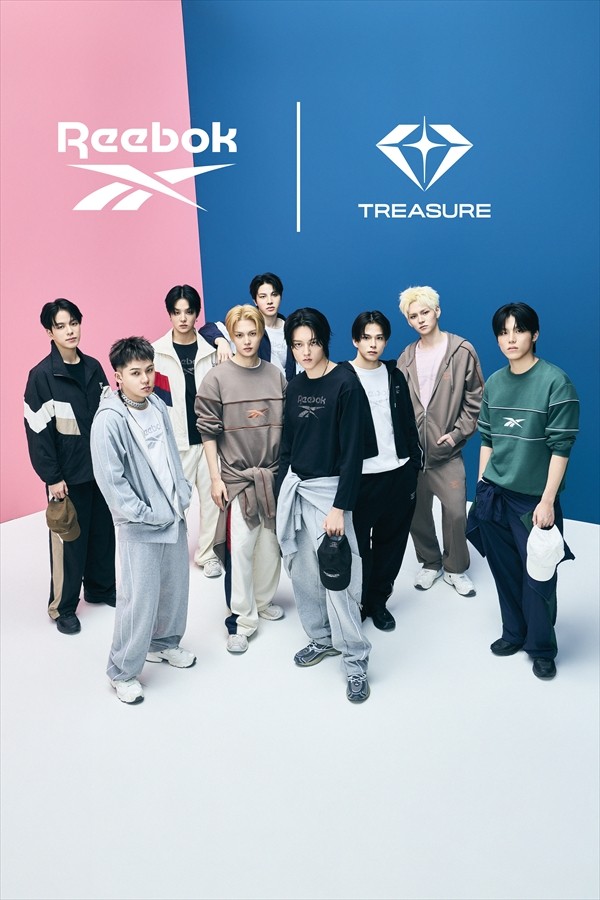 Reebok×TREASUREのメンバー集合ショット