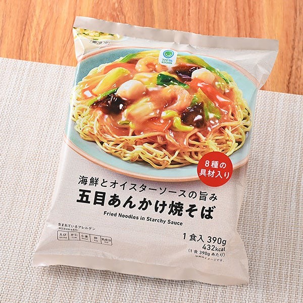 海鮮とオイスターソースの旨み五目あんかけ焼そばのパッケージ