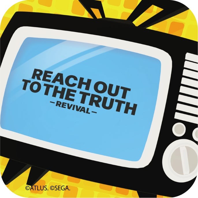 店舗限定特典の缶バッジ「Reach Out To The Truth -Revival-」デザイン