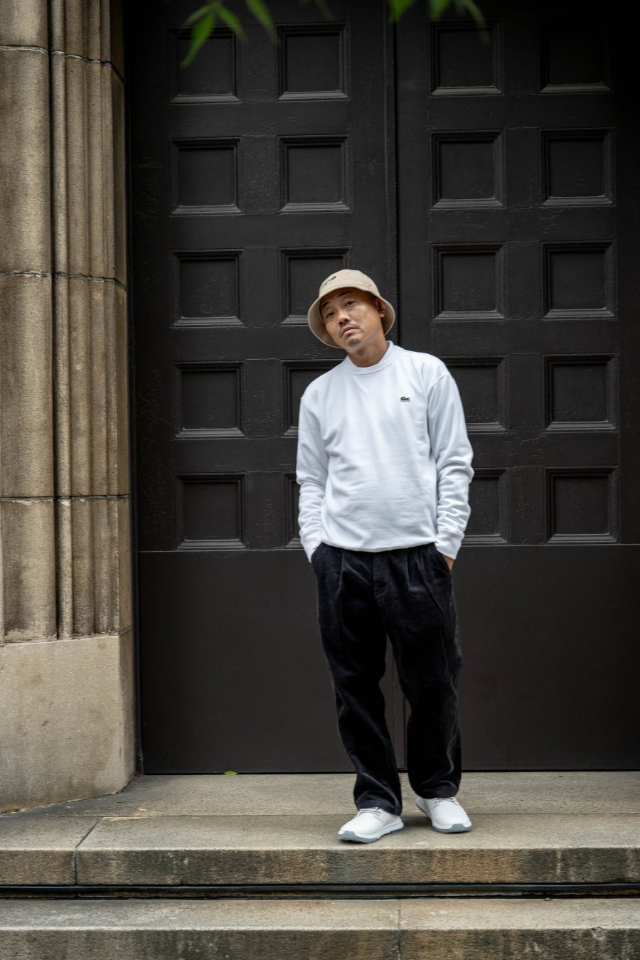 LACOSTE × CLUBHAUS BUCKET HAT
