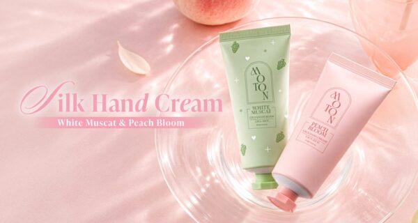 MOTON シルクハンドクリーム WHITE MUSCAT・PEACH BLOOM
