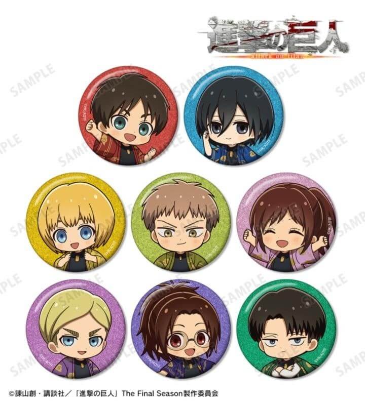 トレーディング ちびキャラ 法被 ver. グリッター缶バッジ全8種