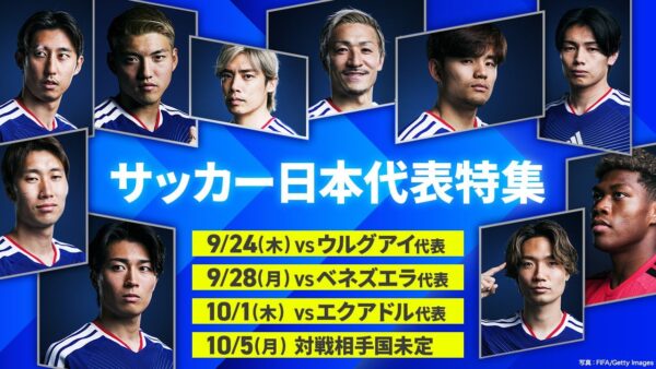 TVer「サッカー日本代表特集」