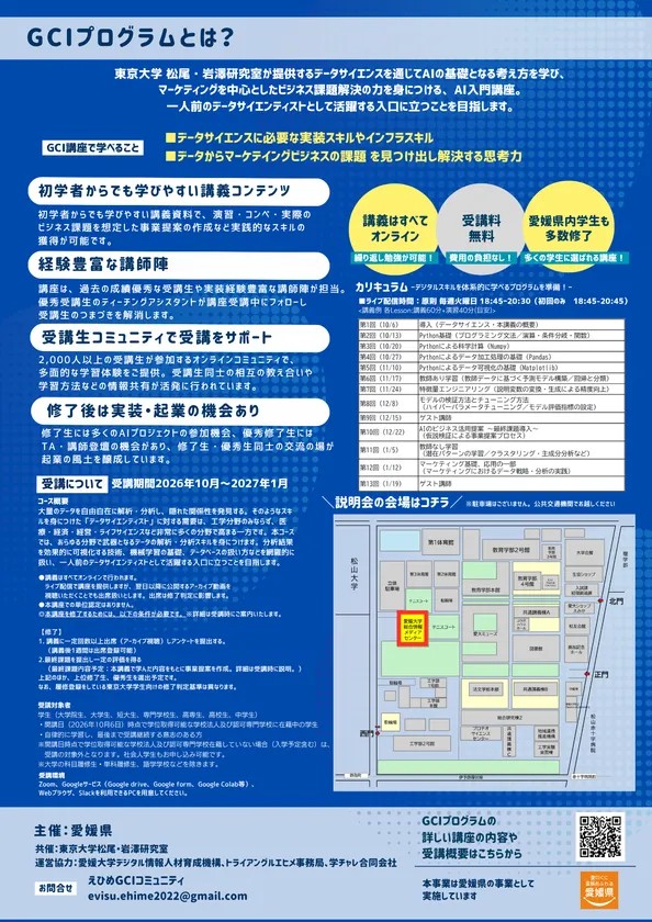 GCIプログラムについての案内