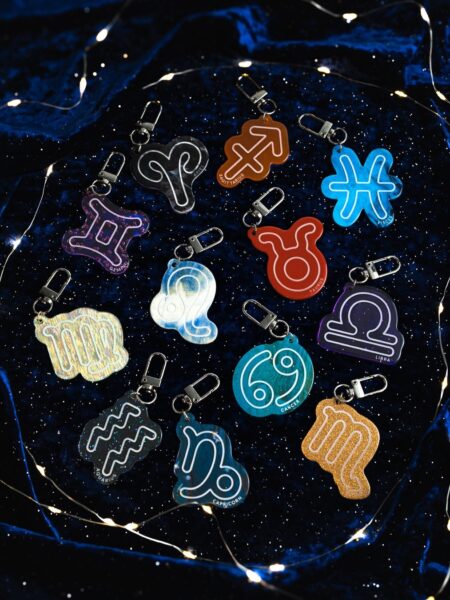 NEWSED「Re:Acryl zodiac charm」の12星座キーホルダー一覧