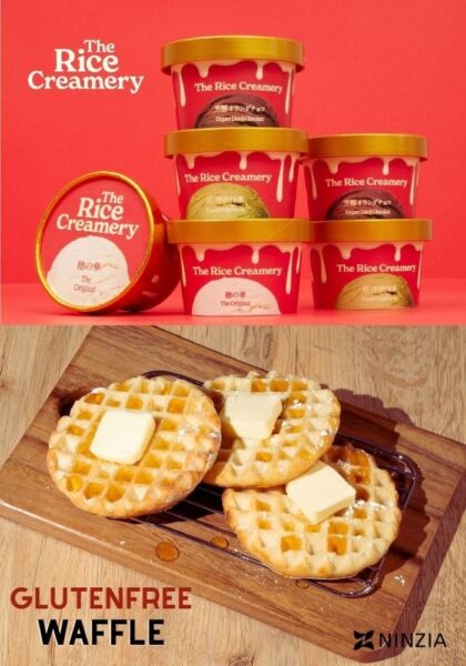 The Rice Creameryのアイスとグルテンフリーワッフルの告知