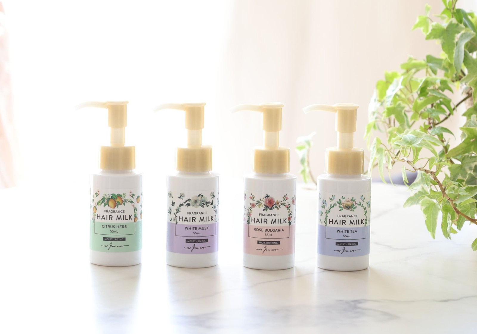 as you areヘアミルク 4つの香り(55mL)