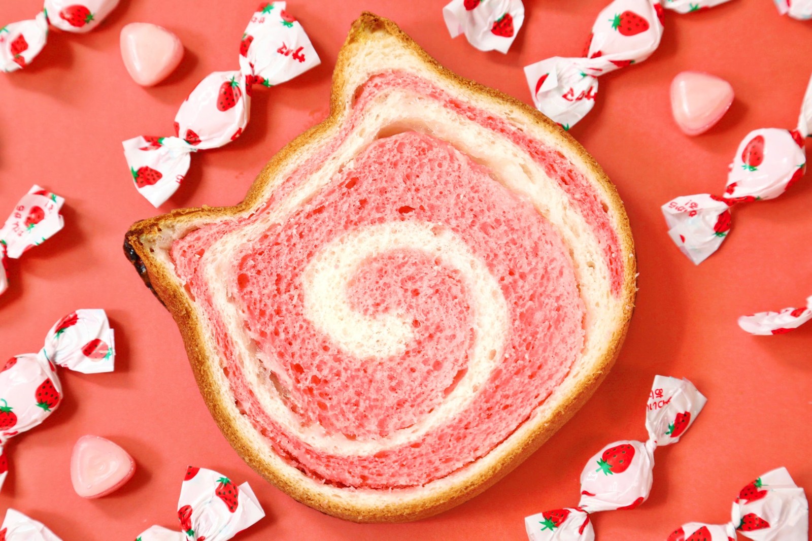 ねこねこ食パン ペロペロキャンディの断面