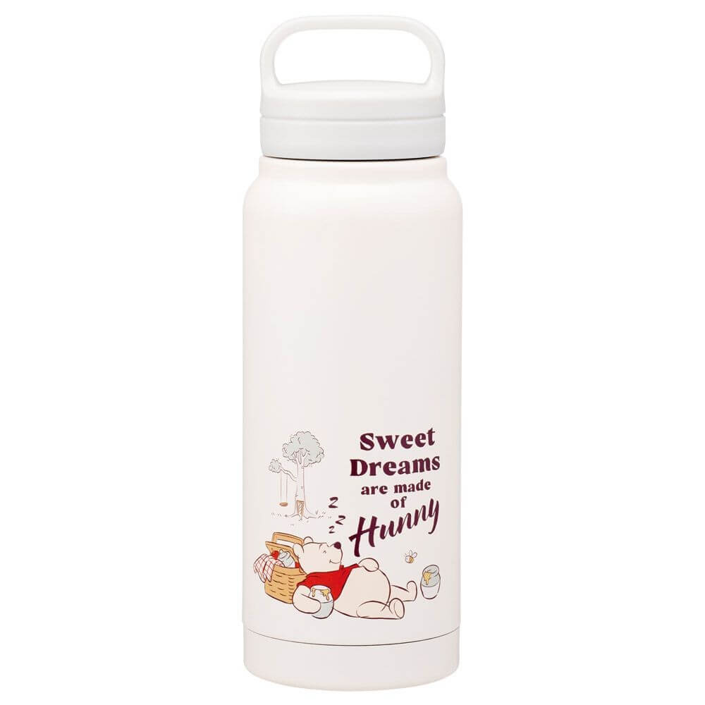 くまのプーさんのくすみ色500mlステンレスボトル くすみグレー 500ml