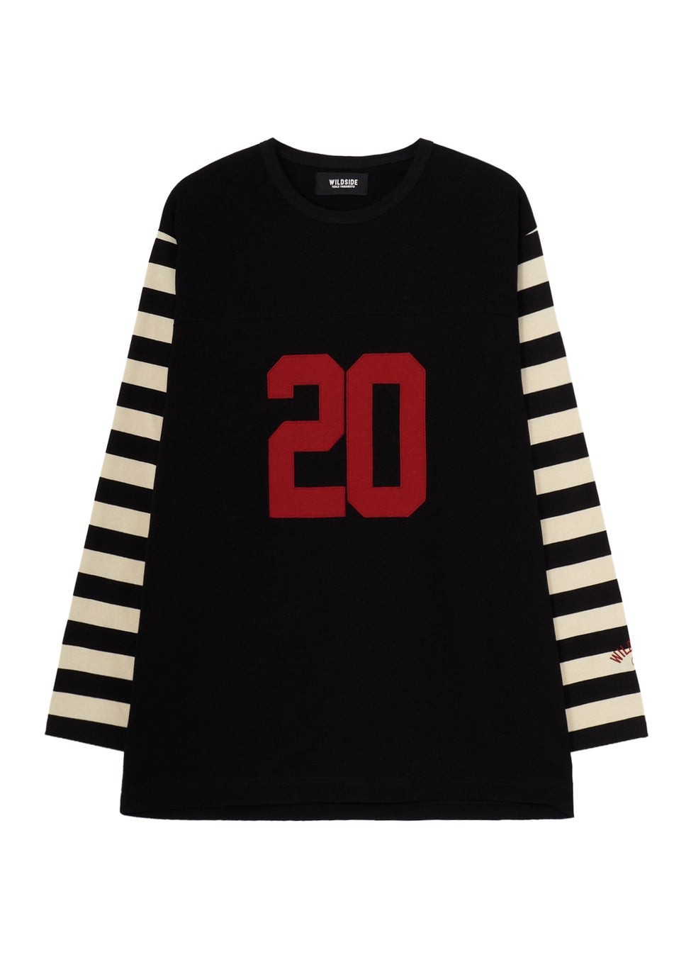 Stripe Long Sleeve T-Shirt Black