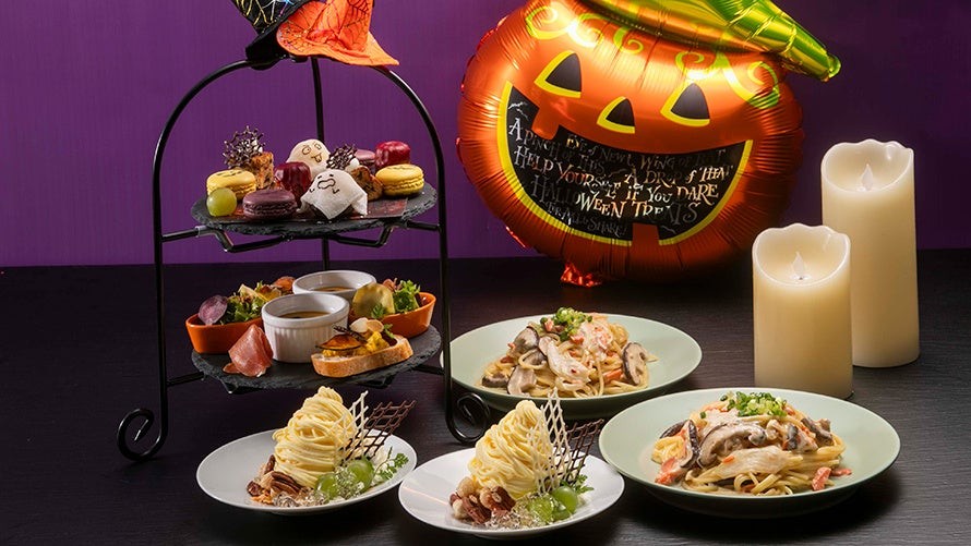 オールデイダイニング グランデュールのハロウィンスイーツランチイメージ