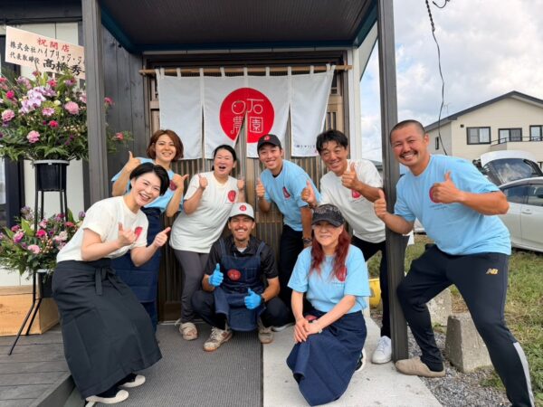 白石農園のスープカレー グランドオープン集合写真